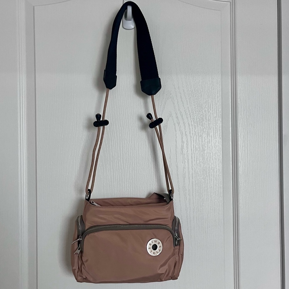 BIMBA Y LOLA Taupe Crossbody Bag Expandable Strap - Picture 8 of 16